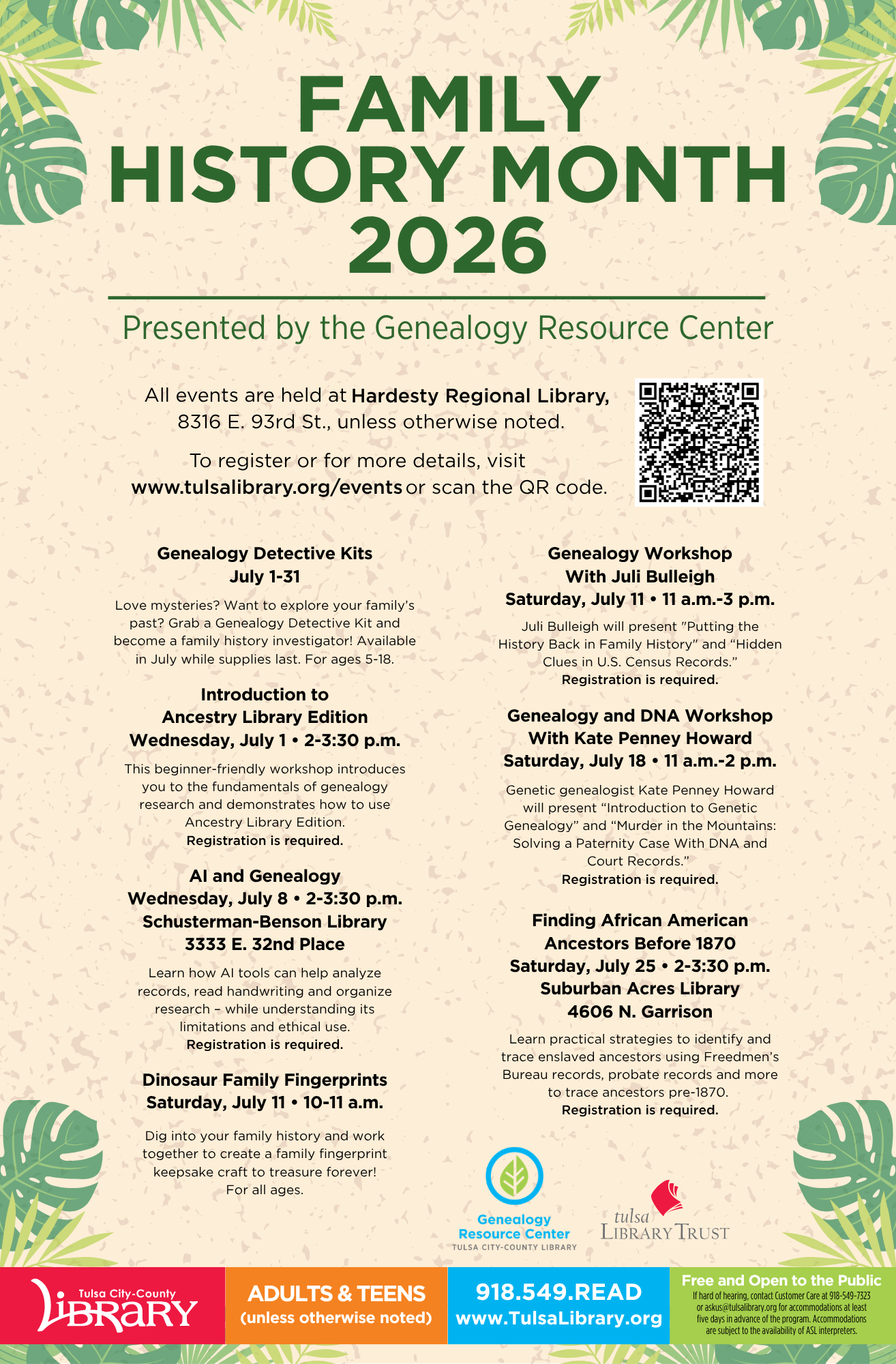 Family History Month Poster