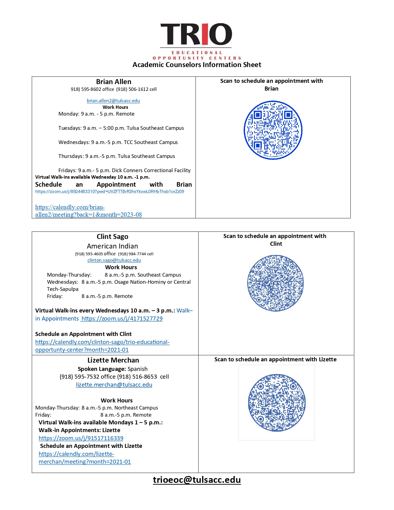 trio info