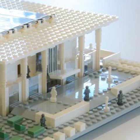 Central Library-inspired LEGO Model on Display Throughout February