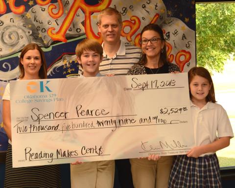 Broken Arrow Express Feature on Summer Reading Program Winner of Oklahoma College Savings Plan